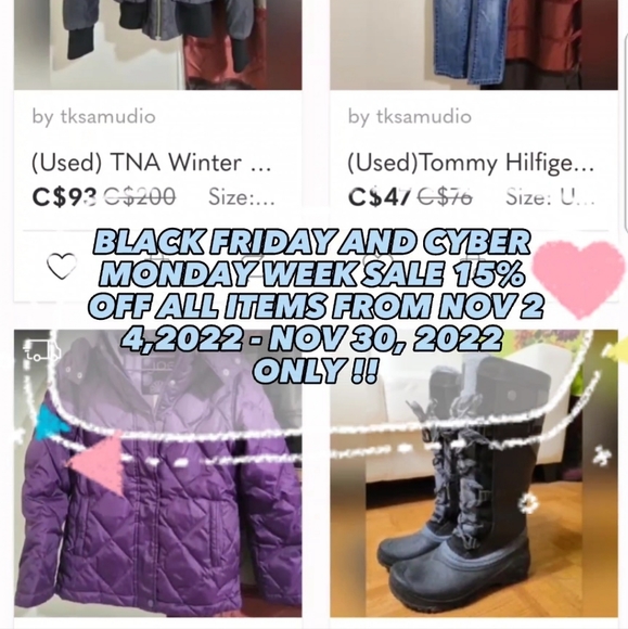 BLACK FRIDAY AND CYBER MONDAY WEEK SALE - Picture 1 of 2